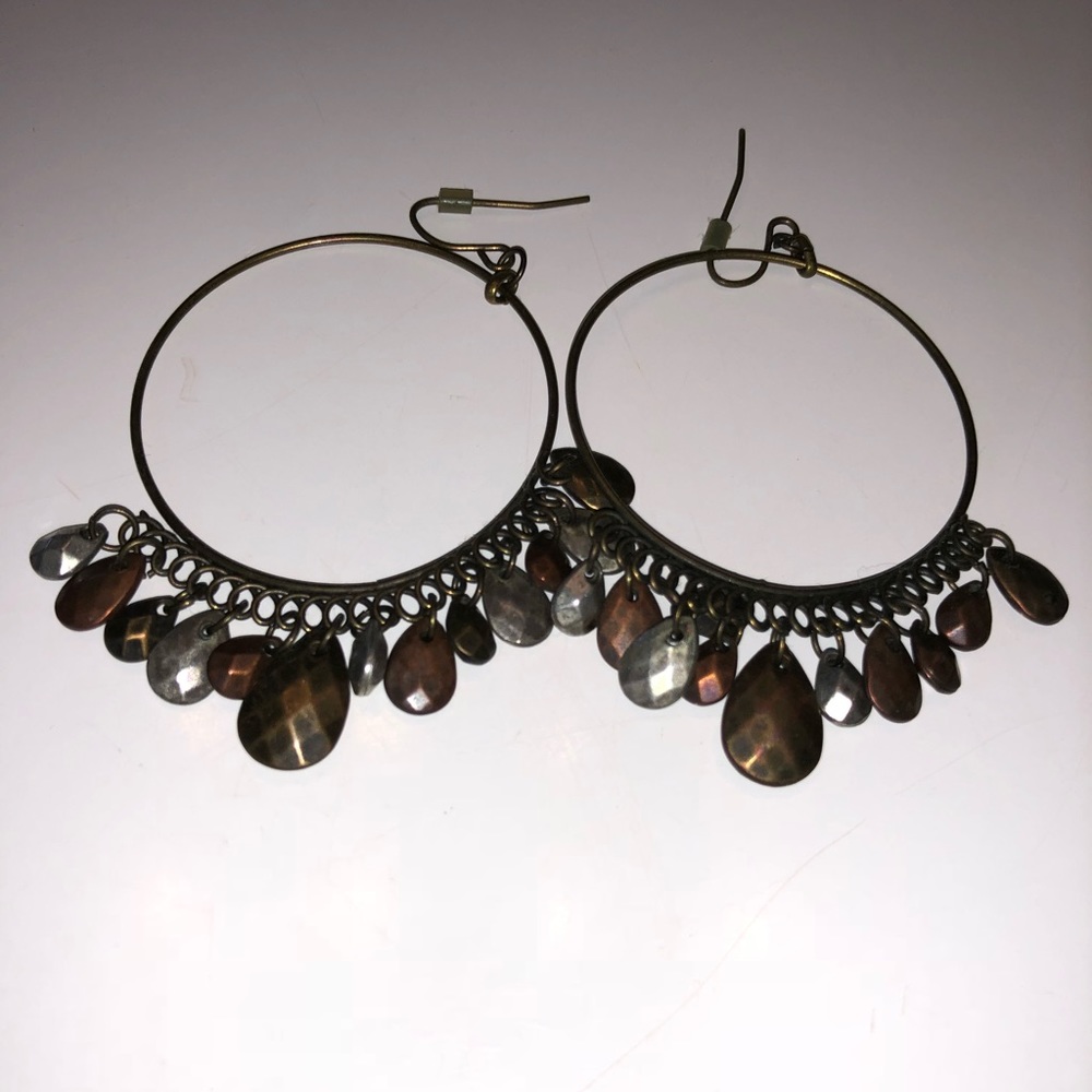 Rustic Hoop Earrings